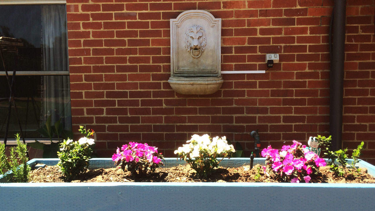 flowers at south port nursing home